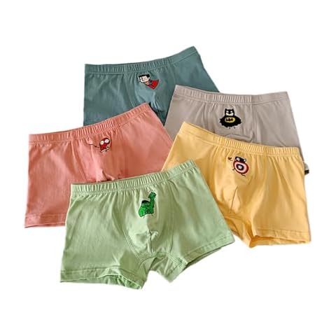 Shanleaf-Cat Superhero Model Cotton Toddler Underwear 5-Pack Little Boys Briefs (US, Age, 3 Years, Set-8) Cover