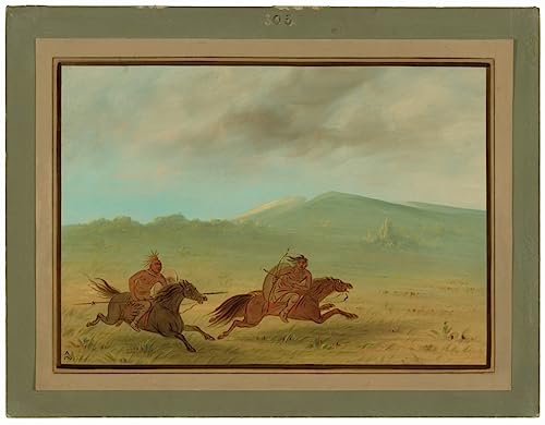 Art Tableau Indien Osage George Catlin affiche impression decoration murale 60x90cm