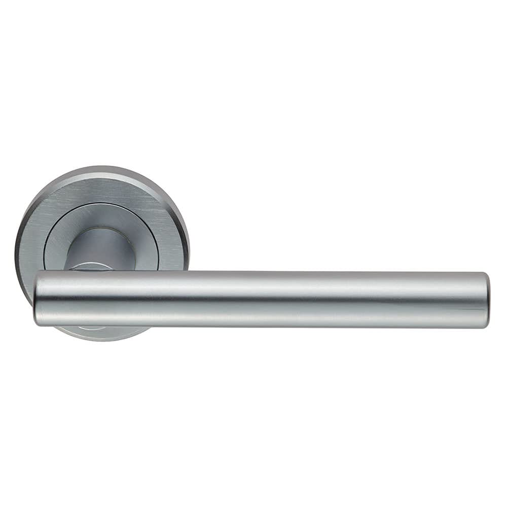 Carlisle Brass Satin Chrome Serozzetta Philadelphia Lever On Concealed Fix Round Rose