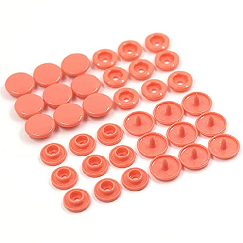 20 Sets T5 Resin Plastic Snaps Buttons Snap Fasteners Press Studs For Clothing Diy (07# Watermelon Red) #TOP27