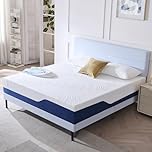 Hiimgo Double Mattress (135x190x20cm) – 20cm Medium Firm Memory Foam Mattress with Carved Knitted Cover for Pressure & Back Pain Relief