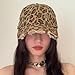 Leopard Print Baseball Cap Women Men Retro Soft Edging Style Y2K Fashion Vintage Hat (US, Numeric, 7, 7 1/4, Leopard Print - Brown)