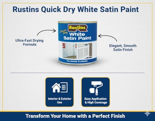 Rustins WHISW250 Satin Blanc pour rénover vos meubles - 4