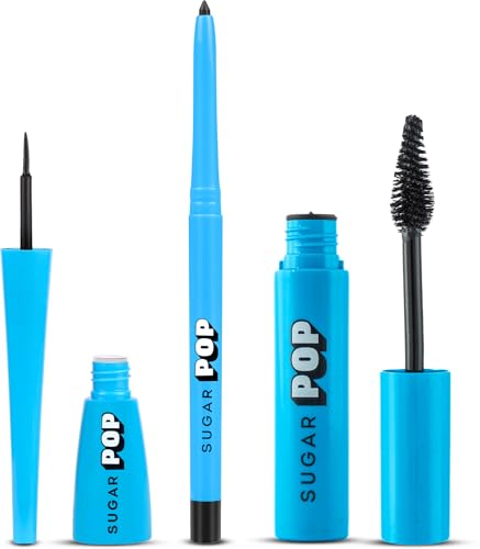 SUGAR POP Eye Essentials – Matte Eyeliner, Longwear Kajal & Volumizing Mascara