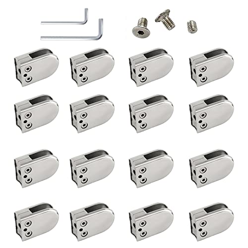 Pinces à verre en acier inoxydable 304 pour garde-corps design