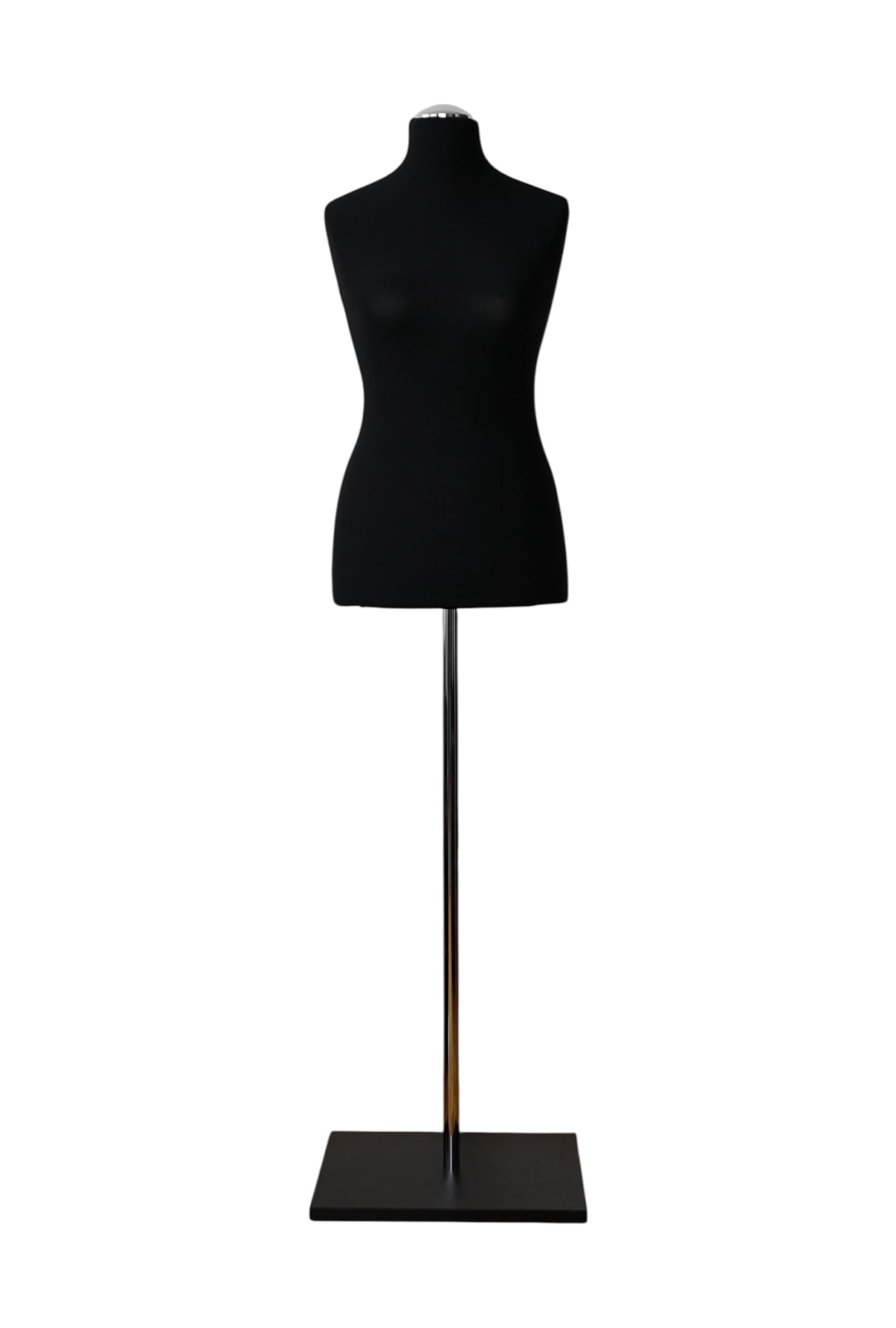 LUSORIA Schneiderpuppe, Schneiderbüste weiblich schwarz/scharzer Standfuß (L 40/42)