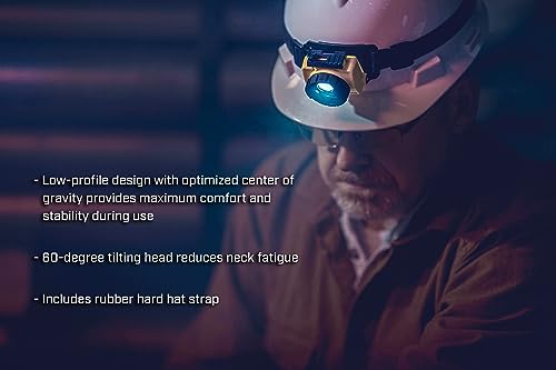 Image of Streamlight 61602 Double Clutch USB 125-Lumen 1700-Candela LED Headlamp with AC Charging System, Spot and Flood Beams, Yellow