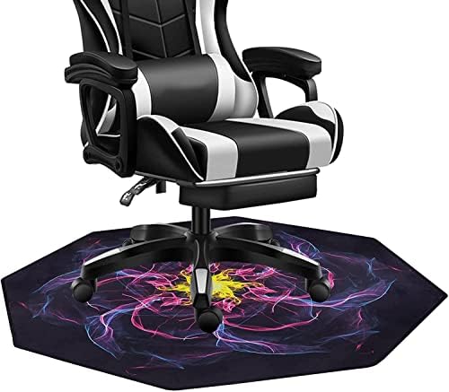 SHACOS Chair Mat 120cm Gaming Chair Mats for Hard Floor Octagon Non-Slip Office Chair Mat for Low Pile Carpet Protector Desk Chairmats Office Floor Protector mat