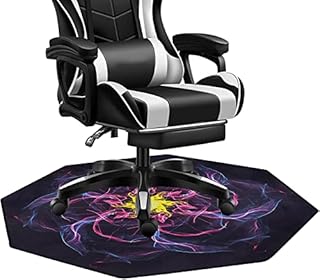 SHACOS Chair Mat 120cm Gaming Chair Mats for Hard Floor Octagon Non-Slip Office Chair Mat for Low Pile Carpet Protector Desk Chairmats Office Floor Protector mat