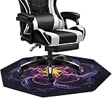 Alfombrilla antideslizante para silla: la alfombrilla para silla de oficina está hecha de material adsorbido, antideslizante. Haga que la alfombra de la silla se fije en su lugar, permite que su silla ruede suavemente sin patinar. Esta alfombra protectora de piso es adecuada para usar debajo de una silla.