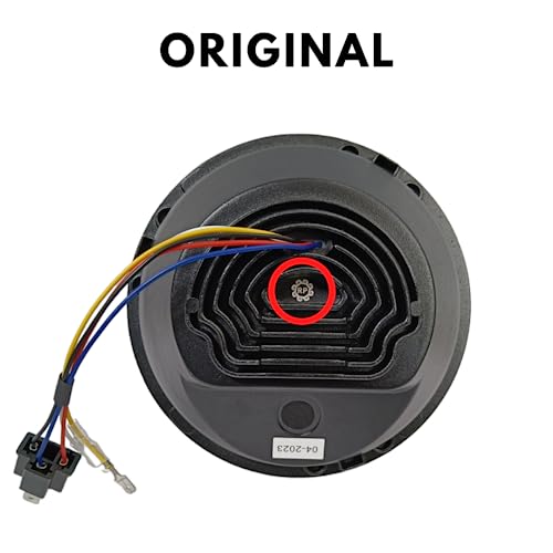 Image of Royalpiston Smart LED 7inch Headlight 75-110W-12V | 2023 CREE /Osram LED | (RP Minus with Ring) | Compatible with RE Hunter 350, Interceptor, continental GT 650, Himalayan, Classic Reborn etc