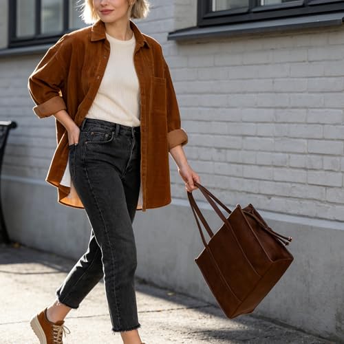 Bolso Tote grande de cuero PU para mujer miniatura 2