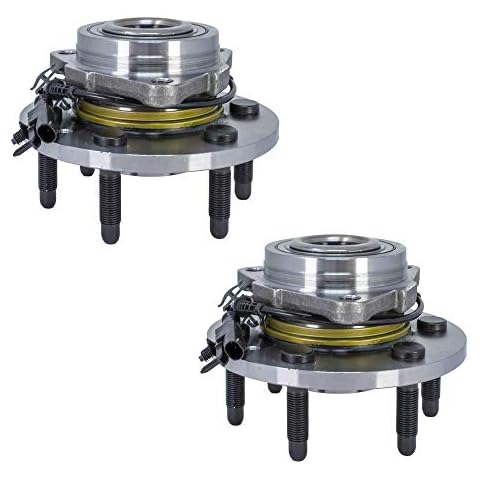 Longgo Front Wheel Bearing and Hub Assembly AWD (2 Pack) with ABS & 6 Lug for Cadillac Escalade/Chevrolet Avalanche, Silverado, Suburban, Tahoe/GMC Siera, Yukon Cover