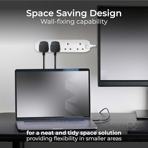 Masterplug Four Socket Extension Lead, 2 Metre Cable, Unswitched, 4-Way Plug Extension Cable, Power Strip, Basic Power, White, 13A, 4G, 2m, BFG210N - Image 4