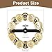 EASTROCK 5.5 Inch Cymbal Hi-Hat Tambourine Mountable Hihat Tambourines Double Rows With 16 Stainless Steel Bells Fits Hihat Cymbals Stands Gold Tambourine For Drum Kit Drum Players