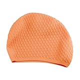 sporful Swim for Adults - Non Slip Waterproof Silicone Swimming Hat with Ear Protection, Lightweight Comfortable Bathing for Men Women