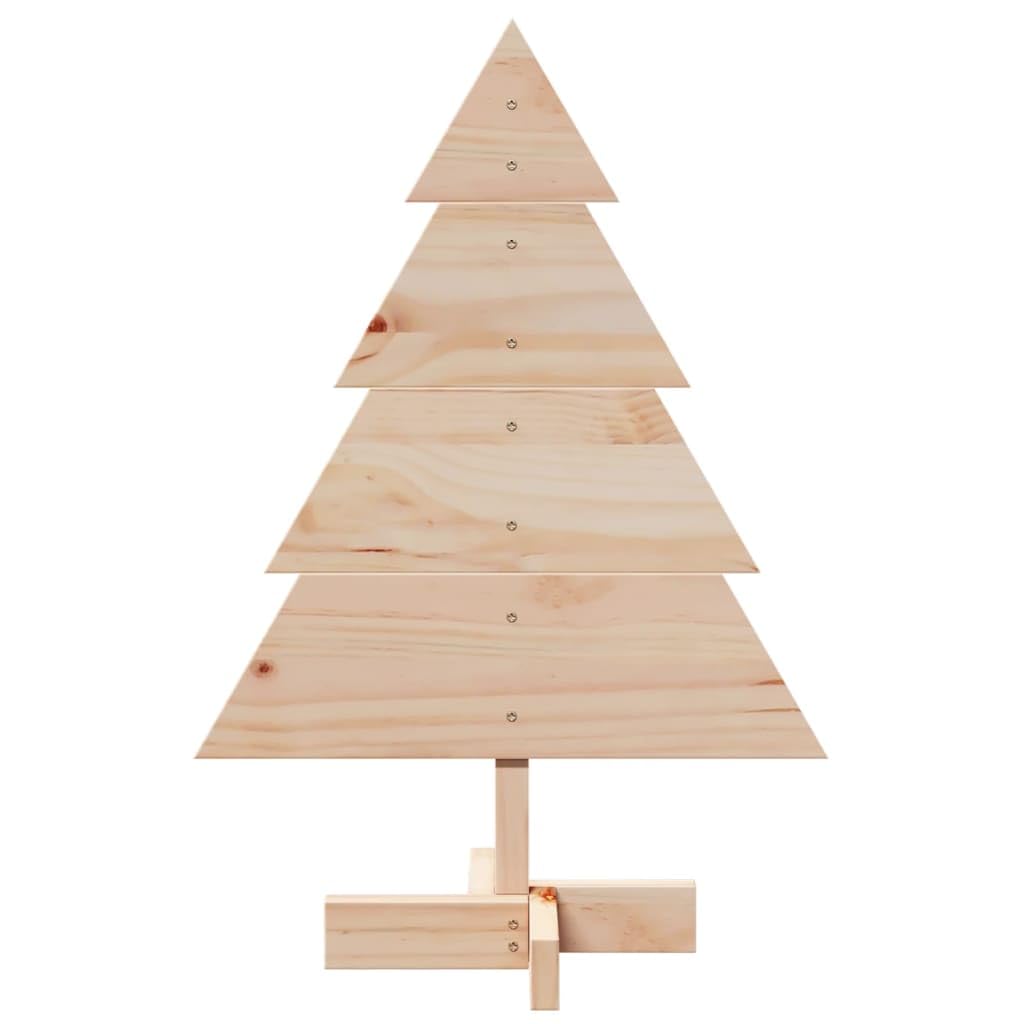 Choinka drewniana do dekoracji, 70 cm, lite drewno, dekoracja DIY, rustykalna choinka do użytku wewnątrz i na zewnątrz, świąteczna dekoracja bożonarodzeniowa