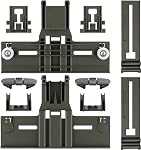 Mise à jour W10350376 W10350374 Lave-vaisselle Top Rack Parts pour Kenmore / Kitchenaid Pièces de lave-vaisselle Rack supérieur, W10195840 W10712394 Pièces de sac de lave-vaisselle pour lave-linge de bain à remous Pièces de dessus de sac(10 Boîtes)