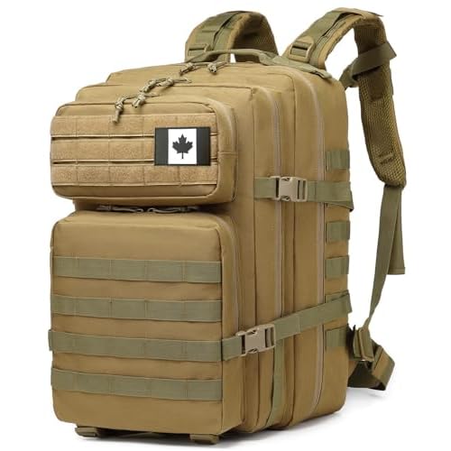 ATBP Military Tactical Molle Rucksack Backpack Large Travel Backpack Hiking Daypack Camping Hunting Backpack 40L