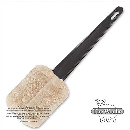 The Woolie Little-Size - Natural Sheepskin/Lambswool Faux Paint and Glaze Techniques Edging Paint Pad 3.5 x 2.75 in - 3/4 inch Nap (Single)