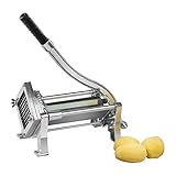 [page_title]-Royal Catering RCKS-3 Pommesschneider Kartoffelschneider Gemüseschneider (Inkl. 3 Messereinsätze 8x8/10x10/12x12, Manuell, Tisch- und Wandmontage, Edelstahl und Aluminium, Stabil)