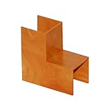 canaleta 40 x 20 preço Máxima calidad Bricolamp Ángulo interno para canaleta color roble 40 x 20 mm