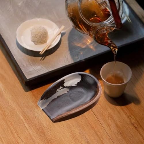 Bandeja para tazón de café de madera adecuada para barras y cocinas 5