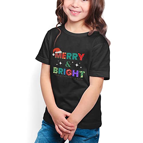 Image of Merry Christmas Family Shirts Plus Size Tops Couple Outfit Tee Parent-Child Short Sleeves Christmas Top