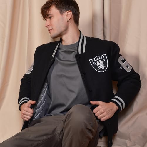image for Ultra Game NFL Official Adults Classic Varsity Coaches Jacket Coat - U
