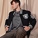 Ultra Game NFL Official Adults Classic Varsity Coaches Jacket Coat - Unisex, Philadelphia Eagles, Team Color, Large