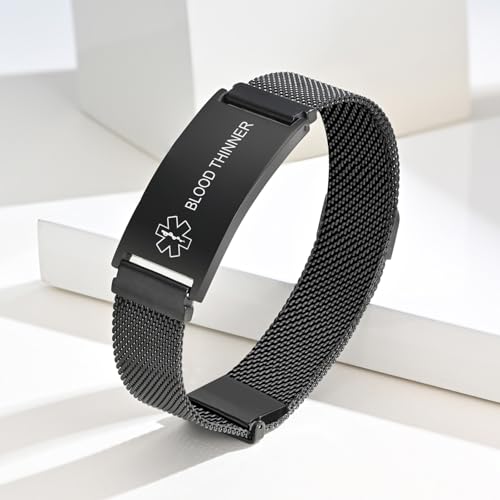 Pulsera médica ajustable VNOX para hombre y mujer miniatura 7