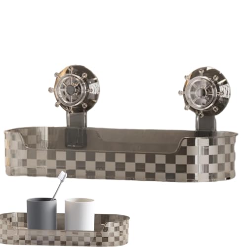 Cesta de ducha con ventosa, organizador de ducha de baño | organizador de baño sin agujeros | cesta de almacenamiento, organizador de ducha extraíble, estante de ducha de baño, organizador de baño