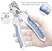 LDJZON Pet Nail Clippers and Trimmers Set Safety Guard to Avoid Over Cutting Razor Sharp Blades Grooming Tool for All Small Large Dog Cat Blue