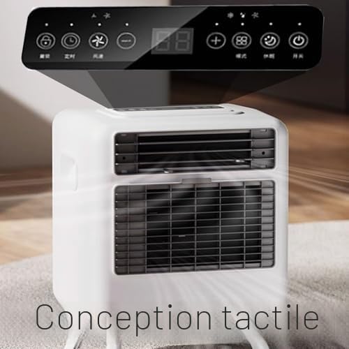 Climatiseur portable avec refroidissement de 3000 BTU, écran tactile économe en énergie pour la maison et le bureau