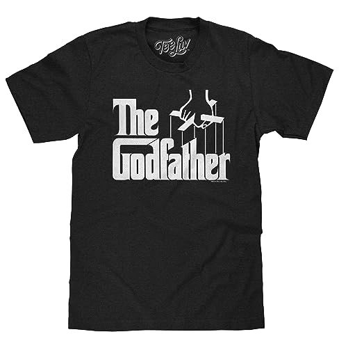 Tee Luv Men's The Godfather Shirt - Retro Mafia Movie Logo T-Shirt, Black, L by Tee Luv - Used condition - US$19.20