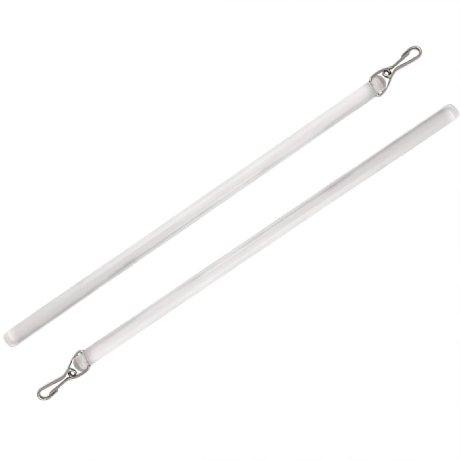 NMOWYBPY 2Pcs Clear Curtain Pull Wand for Window Curtain Accessories Universally Invisible Drapery Pull Rod Stick with Hook Clear Drapery Rod