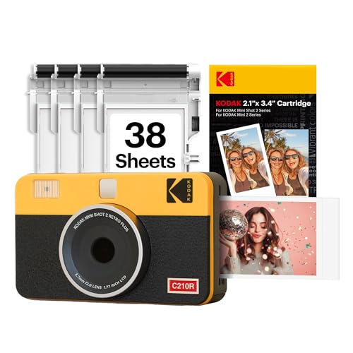 KODAK Mini Shot 2 Retro Instant Digital Camera