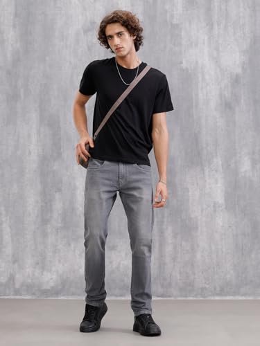 Image of WROGN Men's Slim Fit Jeans | Mid Rise | Jeans for Man