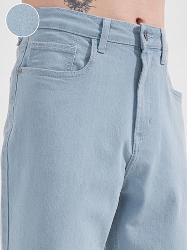 Image of Highlander Men Men's Straight Relaxed Fit Jeans | Stretchable | Everyday Comfort & Style| Jeans for Man|Premium Cotton Blend