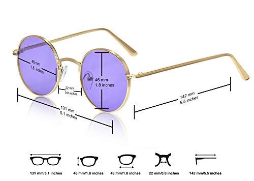 Hippie Glasses For Women Hippy Hipster 60’S Sunglasses Quavo 70’S Cool Rose Pink #TOP6