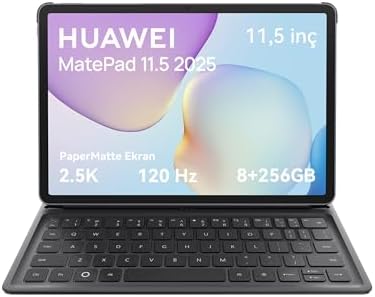 HUAWEI MatePad 11.5 2025 Tablet 2.5K 120Hz Göz Dostu PaperMatte Ekran, 8+256GB, 10100 mAh Pil, 40W SuperCharge, WiFi 6, Bluetooth 5.2, HUAWEI Notes, Dörtlü Hoparlör, Ayrılabilir klavye, Uzay Grisi - Görsel 2