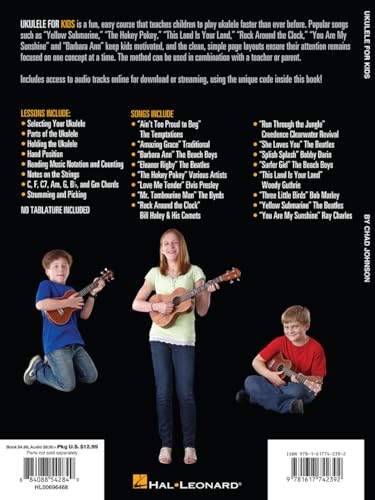 Ukulele for Kids - Hal Leonard Ukulele Method | Beginner's Guide with Step-by-Step Instruction | Fun Songs and Online Audio Tracks | Learn Ukulele Fast