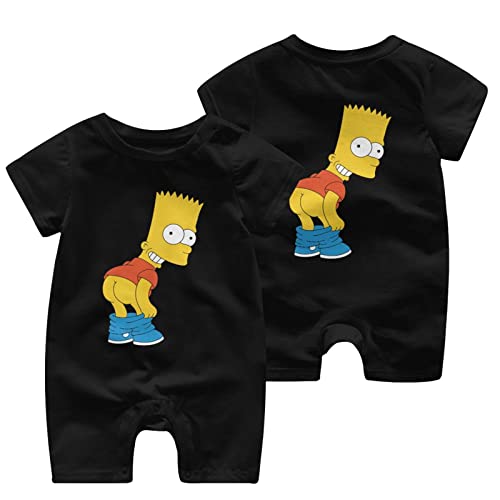 ロンパース ベビー服 ザ・シンプソンズ 新生児服 綿100% カバーオール ベビーパジャマ 女の子 男の子 赤ちゃん服 着替え便利 柔らかい 肌着 部屋着 四季兼用 出産祝い 0-24ヶ月