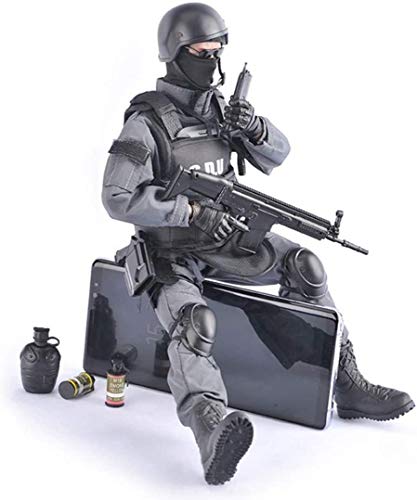 CHTH 12 Inch Army Military Soldier Hero Model Toy, 1/6 Scale Action Figure Army Soldier Toy (C)