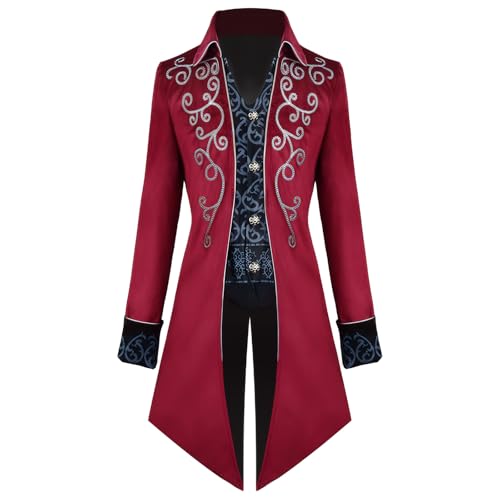 Veste pour Hommes Halloween et cosplay victorien pour briller en soirée Renaissance