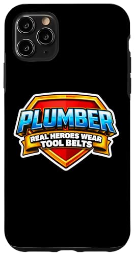 Plumber Real Heroes Wear Tool Belts �ʔ������p�� �W���[�N �X�}�z�P�[�X iPhone 11 Pro Max �p