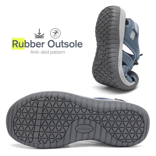 Image of Dannto Women's Sport Sandals Close Toe Mesh Hiking Outdoor Athletic Walking Casual Sandals Water Shoes