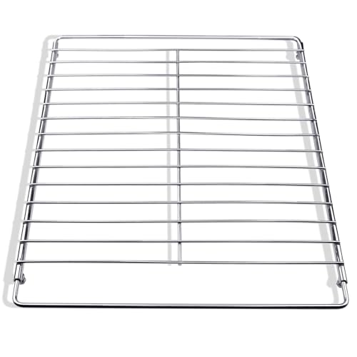 Aiwaiufu Adjustable Extendable Oven Rack Universal Chrome Plated Wire Shelf Adjusts from 17 to 26 Wide Compatible with GE Whirlpool Frigidaire Kenmore Samsung LG Ovens 1 Pack