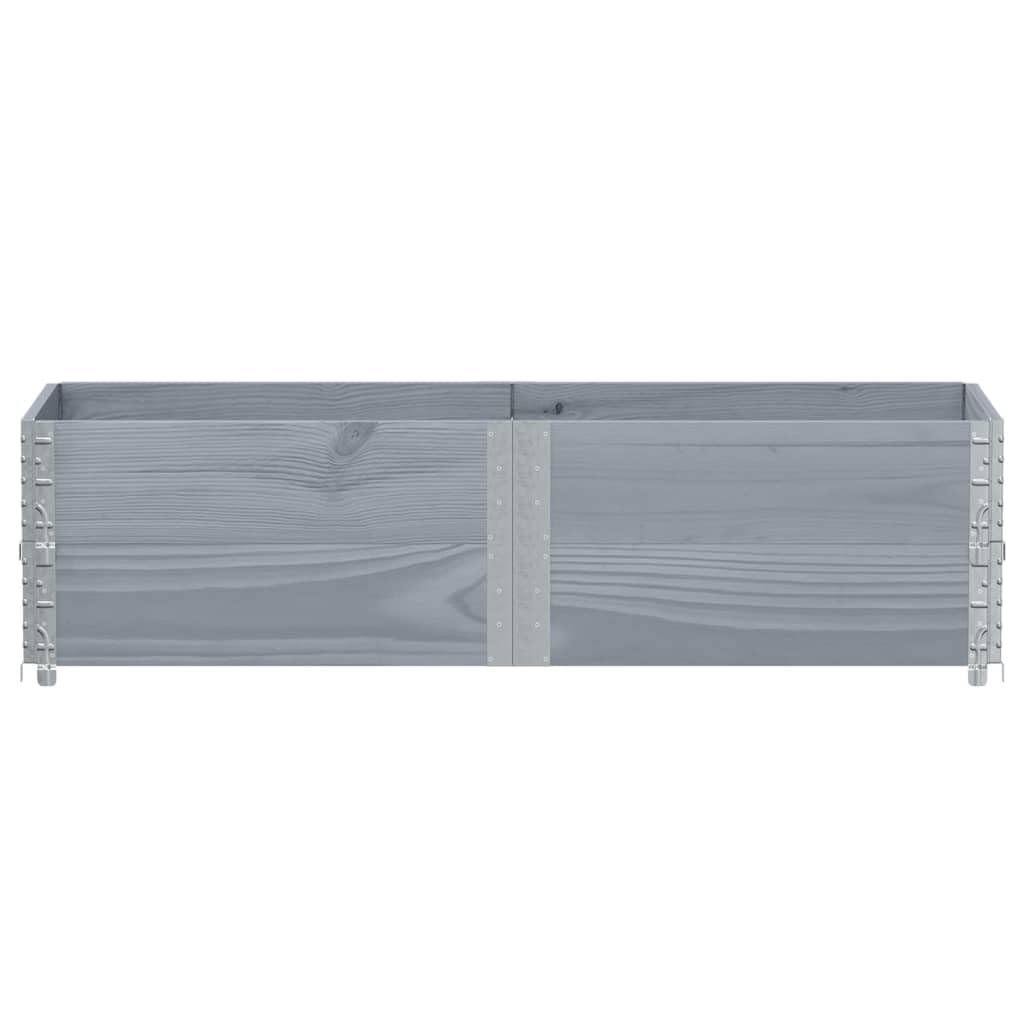 Generico Paretali per Pallet 2pz Grigi 150x50cm Legno Massello di Pino,Commercio e Industria,Movimentazione di Materiali,Pianali di carico e pallet-4010299