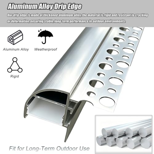 Tiras de desviación de agua premium en aleación de aluminio duradera 4